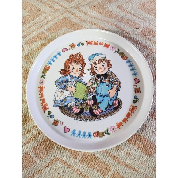 Oneida Deluxe Melamine Raggedy Ann and Andy Plate #A82 - Picture 5 of 6